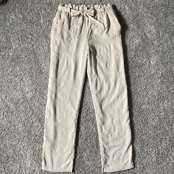 Lucca Couture High-Waisted Paper Bag Pants - Picture 1 of 6